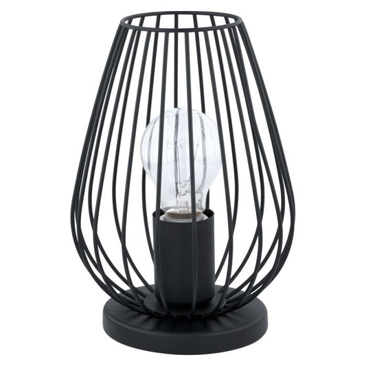 Lampe cage noir